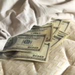 Money under a mattress