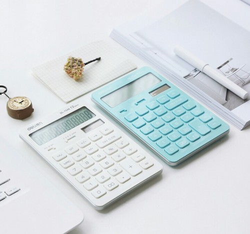 2 calculators on a desk