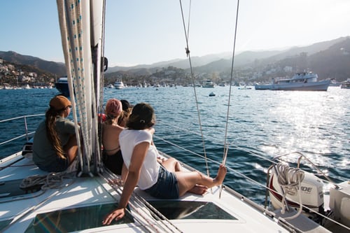 Divorced women on a boat