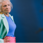 Older woman looking ahead after serving her spouse divorce papers